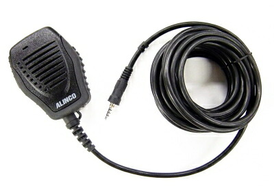 【お取り寄せ】EMS-100 アルインコ　DR-DPM80用防水スピーカーマイク（ケーブル長5mのストレートケーブル）　EMS100｜むせんZone25