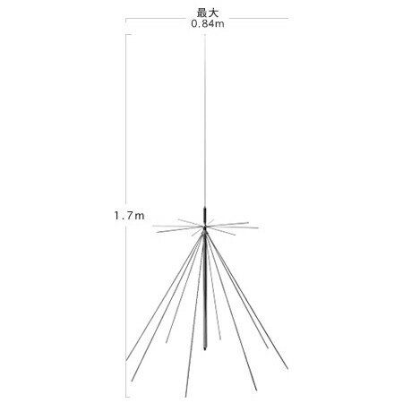 第一電波工業 ダイヤモンド D190 スーパーディスコーンアンテナ（固定局用） 第一電波工業 ダイヤモンド D190 スーパーディスコーンアンテナ（固定