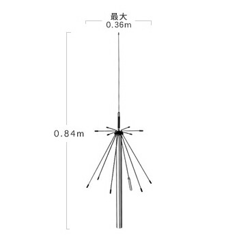 D190 第一電波工業(ダイヤモンド) 固定局用スーパーディスコーン D-190
