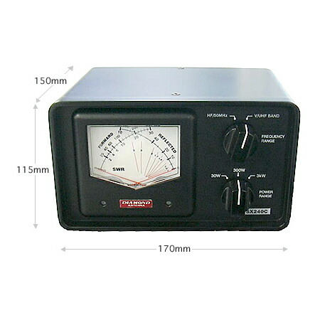 SX100　通過形SWR・パワー計　SX-100　第一電波工業/ダイヤモンドアンテナ/DIAMOND ANTENNA 第一電波工業(DIAMOND) 通過形 SWR・パワー計 SX-100(SX100) | ハムセンアライ
