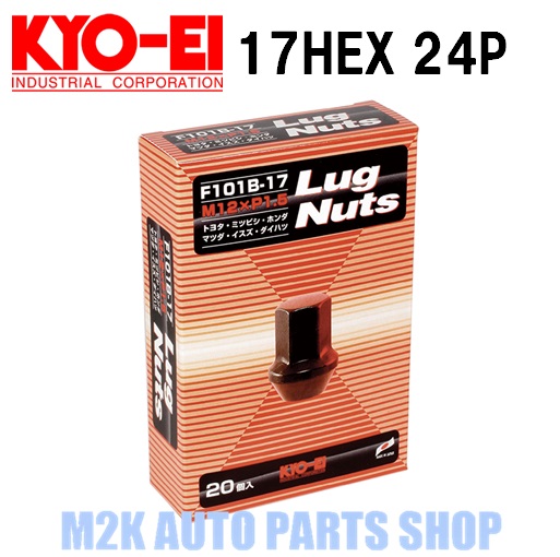【お買い物マラソン最大28倍】 協永産業 KYO-EI ホイールナット ラグナット ブラック 24個 M12 P1.5 P1.25 17HEX