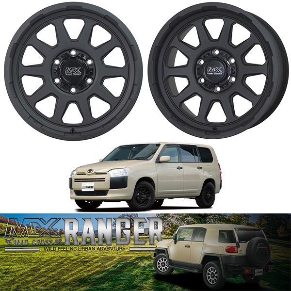 一部予約販売】 16インチ 6H139.7 6.5J 38 6穴 4本 マッドクロス レンジャー ホイール MAD CROSS RANGER HOT STUFF ホットスタッフ マットブラック econet.bi