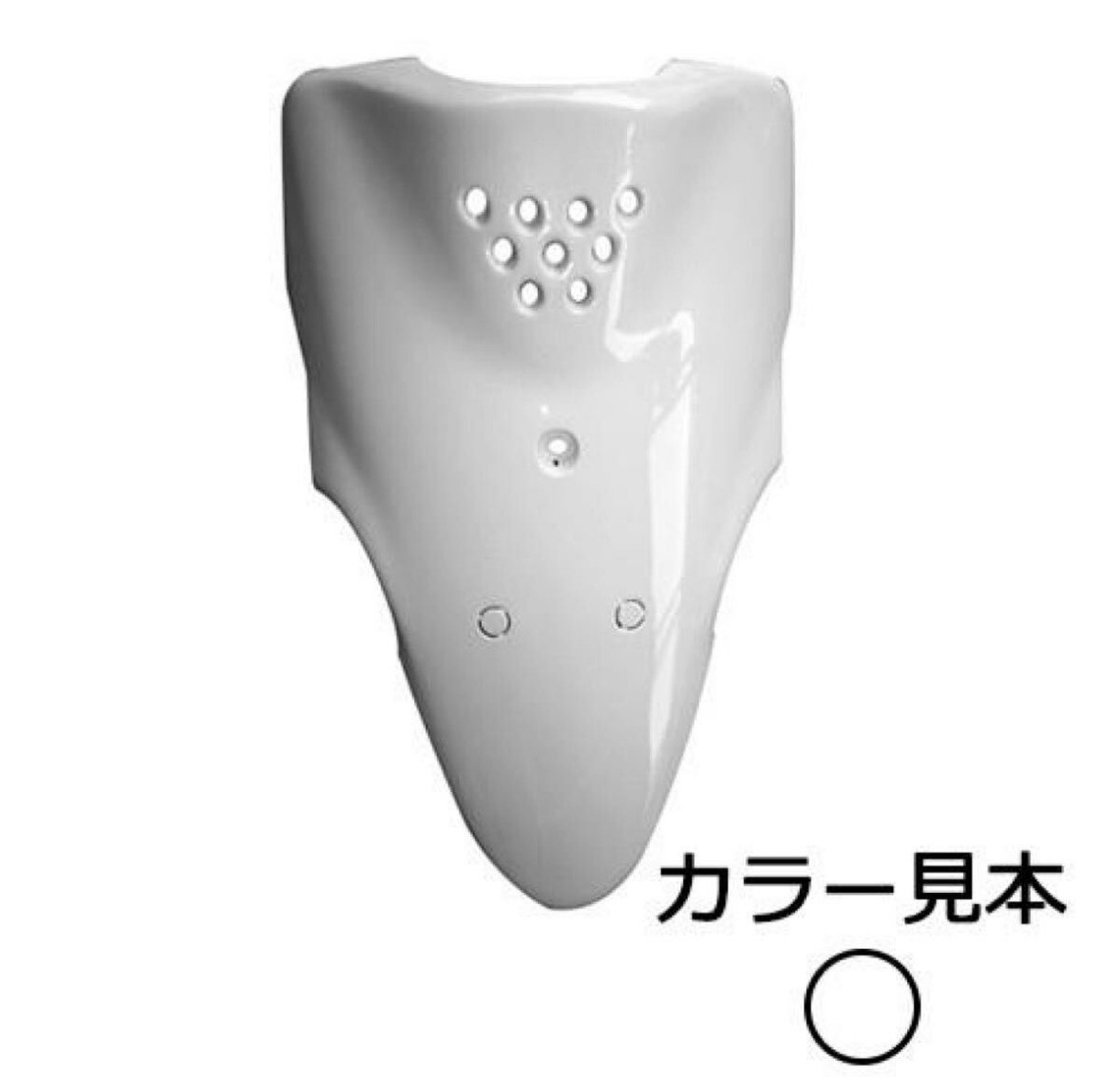 0233　ホワイトメタリック1　ヤマハ　5XN　BasicJog　SA24J　タイプ　フロントカバー　高品質　台湾製　新品