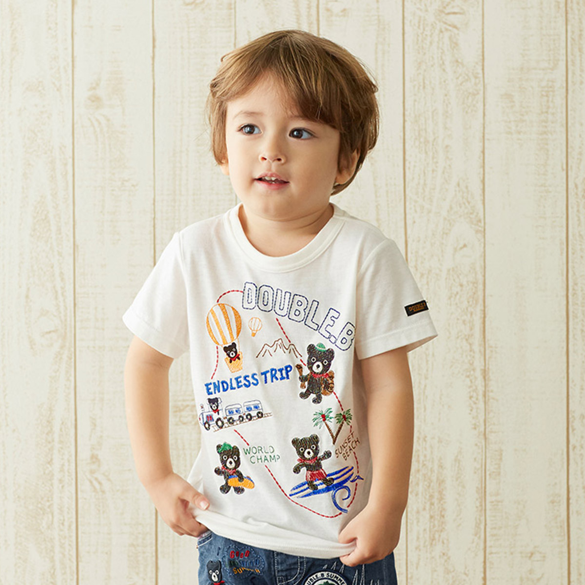 ダブルB☆半袖Tシャツ☆110☆ミキハウス☆ダブルビー☆新品未使用 楽天市場】セール30%OFF！ダブルビー 半袖Tシャツ(110-140cm