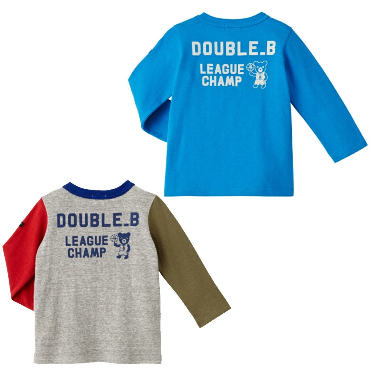 楽天市場 セール50 Off メール便ok Double B ダブルビー リメイク風刺繍の長袖ｔシャツ 100cm 110cm Ricky Town