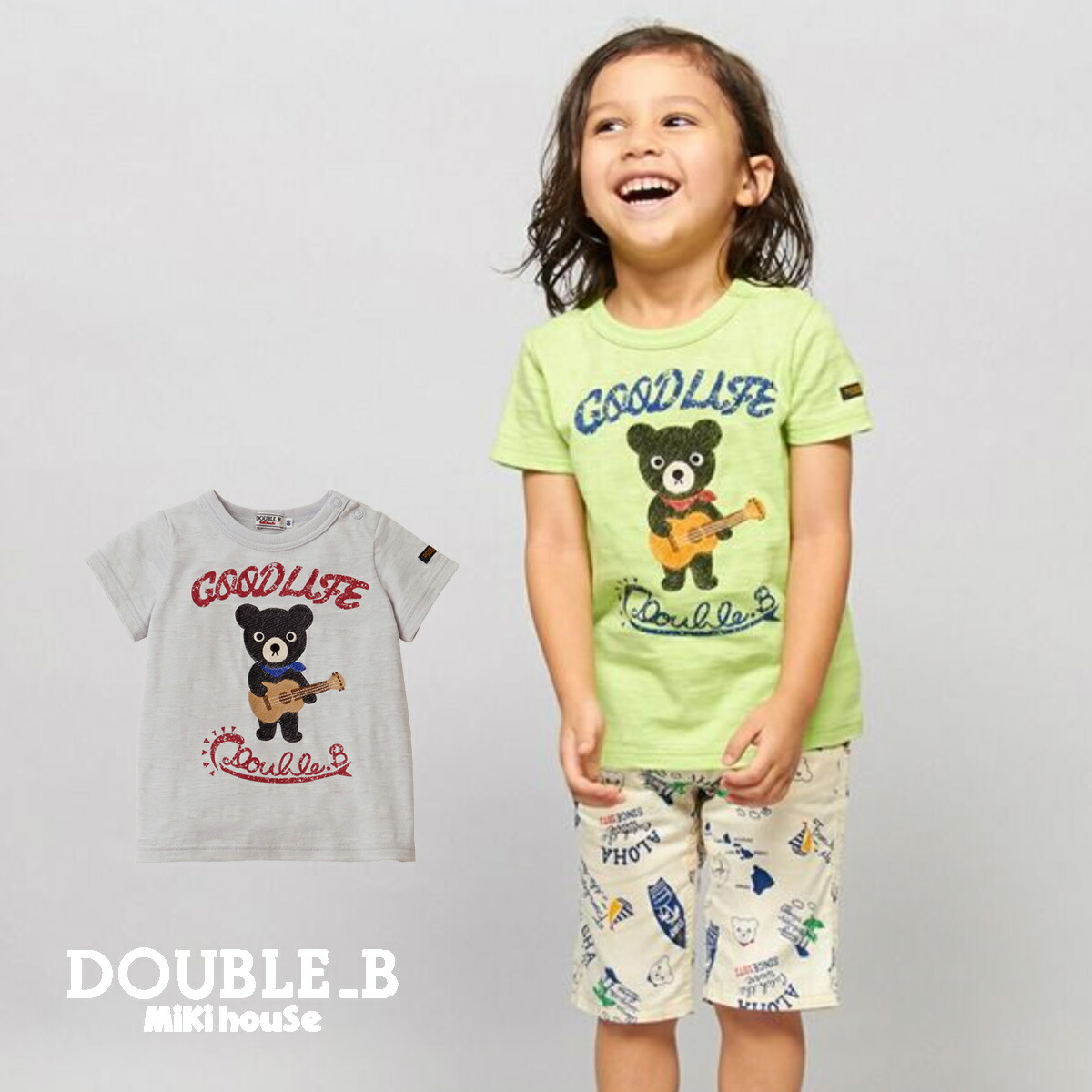 ダブルB☆半袖Tシャツ☆110☆ミキハウス☆ダブルビー☆新品未使用 wb ○40％OFFセール○ミキハウス ダブルビーmikihouse 半袖T
