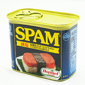 超美品の スパムSPAM ポークランチョンミート340g 価格は安く ポーク缶詰 減塩20％カット