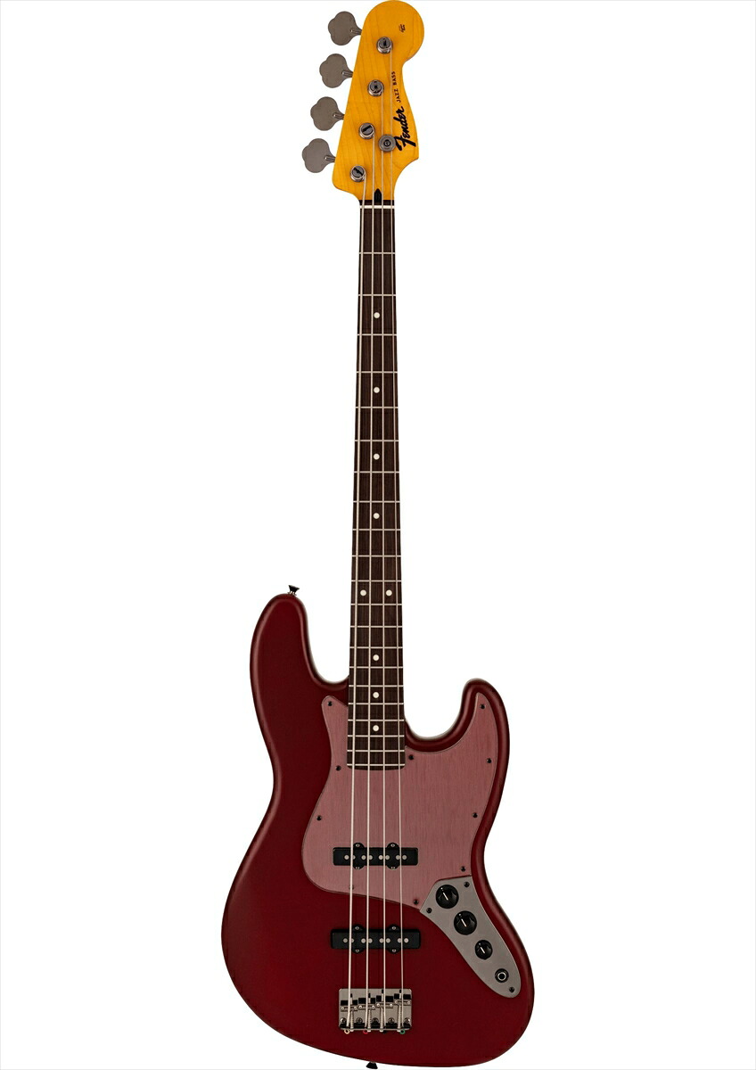 Fender Made in Japan Hybrid II 2026 Collection Jazz Bass Satin Metallic, Rosewood Fingerboard, Matte Inferno Red|松田楽器天