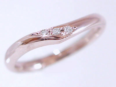 楽天市場 結婚指輪 マリッジリング ペアリング ピンクゴールド ホワイトゴールドk10 ダイヤモンド 指輪 ペア2本セット K10 指輪 ダイヤ 0 03ct 送料無料 Maオリジンジュエリー