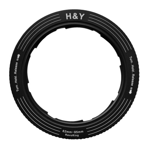H\u0026Y ステップアップリング REVORING 82-95粍 黒いこと レボリング ろ波器径変換アダプタ 95粍ろ波器用 変数式 RS95