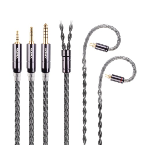 楽天市場】NICEHCK BlueRose イヤホンリケーブル 銀メッキ単結晶銅OCC