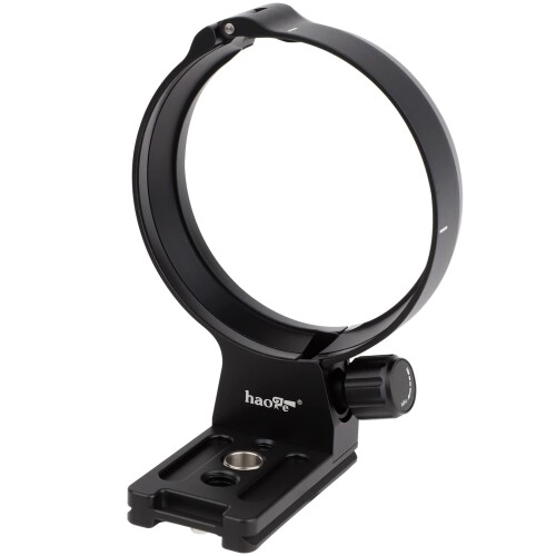 Haoge LMR-RF150 水晶体色合い 三脚架マウント輪っか Canon RF 100-500粍 F4.5-7.1 L用 USMレンズスタンドベース Canon RFマウント アルカタイプクイックリリースプレート内蔵
