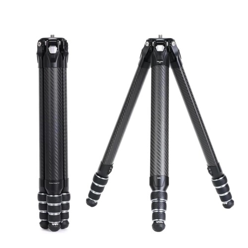 Falcam TreeRoot F38 Pro 炭素衣料繊維三脚、155糎 クイック鍵を掛ける式旅行三脚、耐荷重5kg、F22界面、1/4inねじ釘、ストラップホール付き添い人、DSLR・銀鏡レス・ビデオカメ