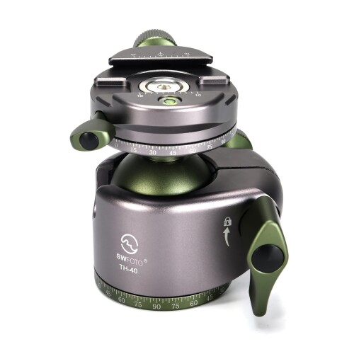 SWFOTO TH-40 40mm自由雲台 アルカスイス クランプ パン耐荷20 kg