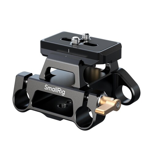 SmallRig ユニバーサルマウントプレートキット 写真機用デュアル15粍ロッドクランプ付き添い人 Arca-Swissクイックリリースプレート内蔵 1/4\"-20および3/8\""-16螺旋釘穴付き添い人 5365"