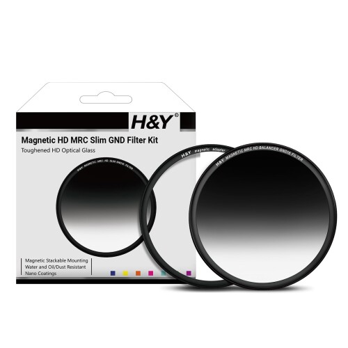 H&Y NDフィルター 82mm マグネティック バランサーGND16 フィルターキット マグネット式 ハーフND MBG16-82｜まばし商店