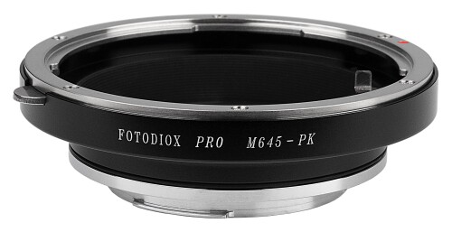Fotodiox Pro レンズマウントアダプター Mamiya 645水晶体からPentax K-マウント (PK) デジタル一眼二眼レフ写真機用