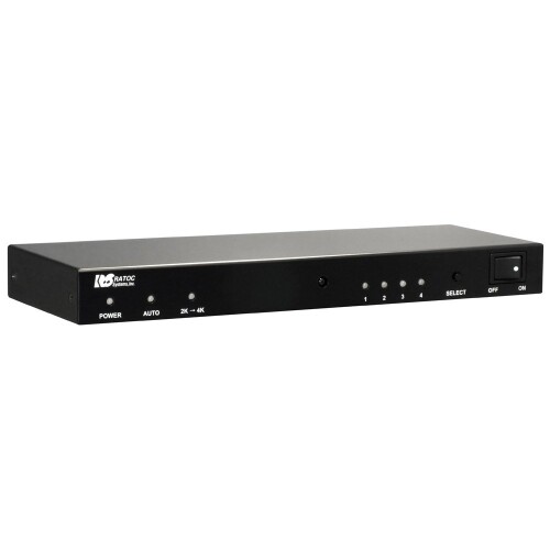 ラトックシステム 4K60Hz/HDCP2.2対応 4入力1出力 HDMI切替器 REX-HDSW41-4K