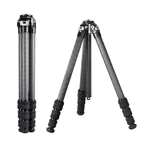 SWFOTO T2841CE 三脚 一眼レフ カメラ コンパクト カーボン トラベル フレキシブル三脚 防水耐荷重15kg|まばし商店
