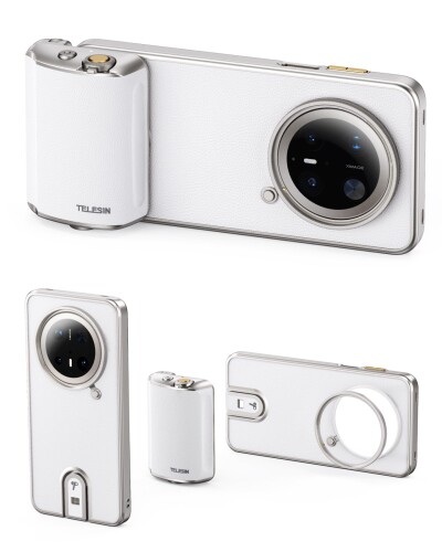 TELESIN FunShot お師匠さん手持ち部分活動写真映画化一揃いの道具 スマホカメラグリップ+スマホケースキット Huawei Mate 70 Pro/Pro+専用 自撮り手持ち部分 万物の霊長科学技術腹積もり 1/4\
