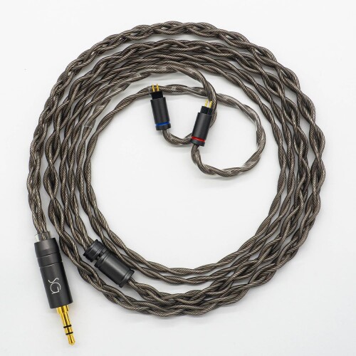 SoundsGood Cassiterite キャシテライト 4芯 ハンドメイド リケーブル 銀メッキ 高純度銅 無酸素銅 OFC イヤホン アップグレード ケーブル 交換ケーブル (2Pin-3.5mm)