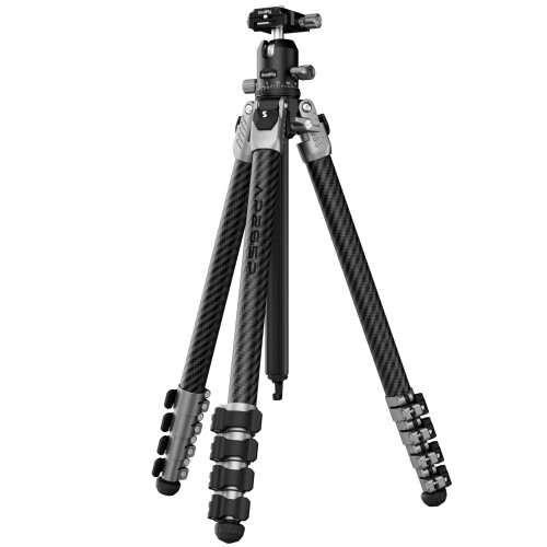 SmallRig 160cmポータブルフォトカーボンファイバー三脚 360°ボールヘッド 最大耐荷重5kg 重量1.4kg 収納時長さ47cm Vlog/マクロ撮影用トラベル三脚 5478