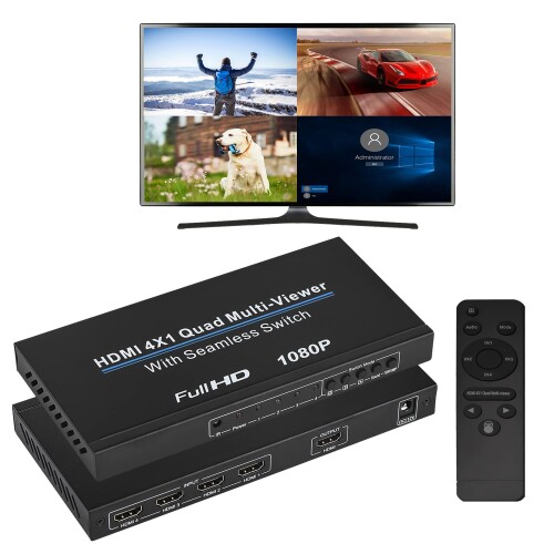 ENBUER HDMI 画面分割器 9入力1出力 1080P 9画面同時表示 Amazon | ENBUER HDMI 画面分割器 9入力1出力 hdmi画面分割切替