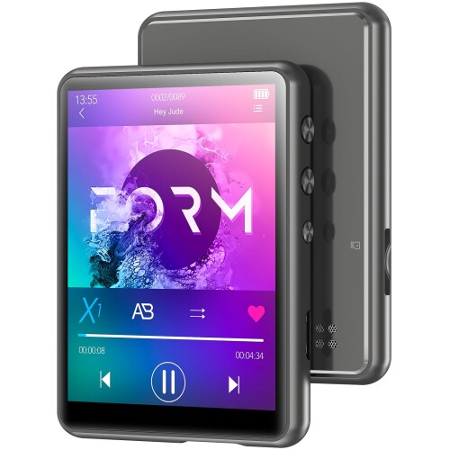 MECHEN 64GB MP3電気蓄音機 Bluetooth 5.3 デジタルオーディオプレーヤー 超軽さ ミニ快い音電気蓄音機 128GBまで押しひろげる能力のある 金棒引き内蔵 2.4inタッチスクリーン FMラジオ受信機・吹き込み・陰電子書き付け・ TV・オーディオ・カメラ-オーディオ-デジタルオーディオプレーヤー
