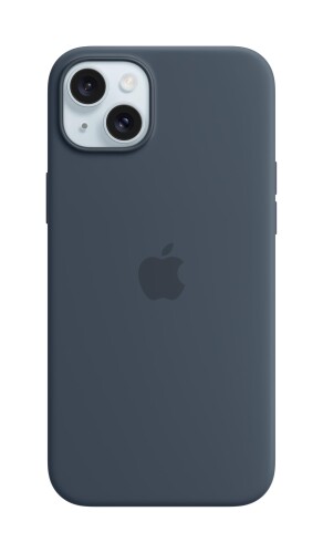 Apple MagSafe相応うiPhone 15 Plusケイ素樹脂入れもの - 狂飆青色 ???????