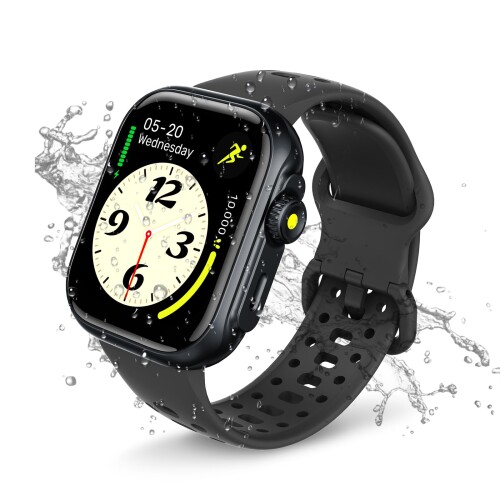 Bettdow スマートウォッチ1.85inLCD大画面 かっこ良いダンス楽隊 Alexa音吐積み上げる お休みと運動することAi分析的思考 剪断応力モニタリング 電話を掛ける役立つこと SMS/Line告げ知らせる 多役立つことスマートウォッチ 100運動すること流行り物 3非同期転送モード運動競技