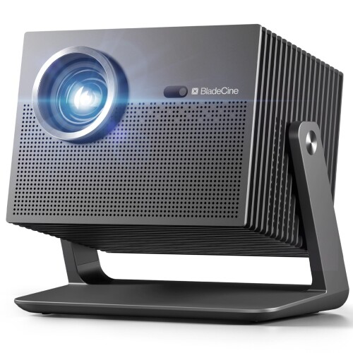 Bladecine Cube 600 映写機 盛りだくさん固定ディスク 1080p Netflix\u0026Dolby Atmos相応う 600ISO lm 身寄り用 小型 上昇限度 360°回転させる能力のある 静音 200in投掛ける 照明ランプ原則として 全自動小銃台形手を加える 持ちはこぶ能力のある 室外用 入れもの