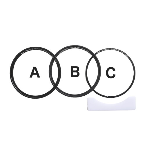Kase マグネティックフィルターアダプター 72粍 (3点仕掛ける \"A+B+C\"")"