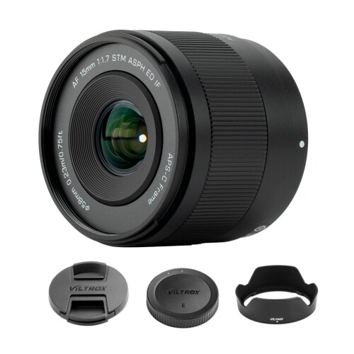VILTROX AF 15粍 F1.7 Air APS-C 超広角水晶体 オート興味の中心 小型軽さ 大差しわたし 見晴らし/すがた絵/建造物/表どおり/自撮り/旅する映画化用 (Eマウント)