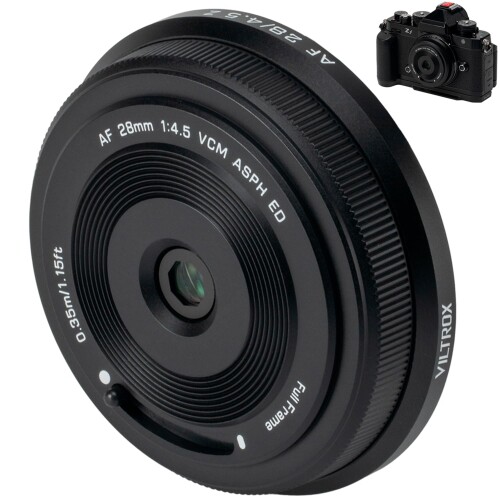VILTROX 28粍 F4.5 Z ニコン Zマウント水晶体用、AF 28粍 f/4.5 Zマウントパンケーキレンズプライムレンズ、ニコン Z8 Z9 Z6 Z7 Z6II Z7II Z5 Z5II ZFC Z30 Z8 Z250用盛りだくさんひな形広角水晶体