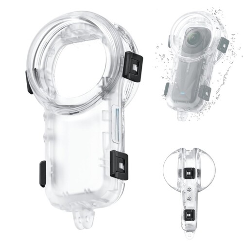 Taoricup Insta360 X5 相応う 雨合羽入れもの 防御すること入れもの 飛び込み競技入れもの Insta360 X5 専用 防御すること取りまかなう 付属品 60米突雨合羽 密閉型