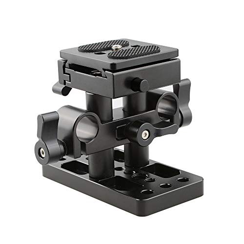 CAMVATE DSLR ベースプレートマウント レールブロック高さライザー付き 15mmレールロッドサポートシステム用 Amazon.co.jp: CAMVATE DSLR ベースプレートマウント レール