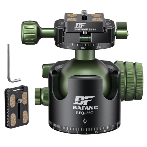 BF BAFANG 自由雲台 55mm ボール雲台 低重心 360度回転 CNC精密加工 アルミ合金 1/4\