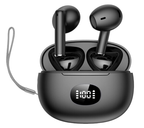 Bluetoothイヤホン ワイヤレスイヤホン AIスマート ENC通話 IPX7防水 最大60時間再生 2025年最新Bluetooth6.0 ブルートゥースイヤホン 全音域HI-FI音質 低遅延 接続瞬時 Type-C 急速充電 片耳/両耳 WEB