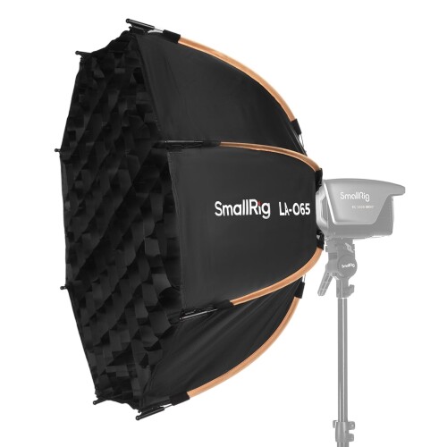SmallRig 天使の都市-O65 八角形ホンブルグ帽ボックス席 65珊/25.6in クイックリリースソフトボックス キャリーバッグ付き添い人 BowensマウントCOB点火装置用 SmallRig用/Neewer用/Aputure用/Godox用 4874