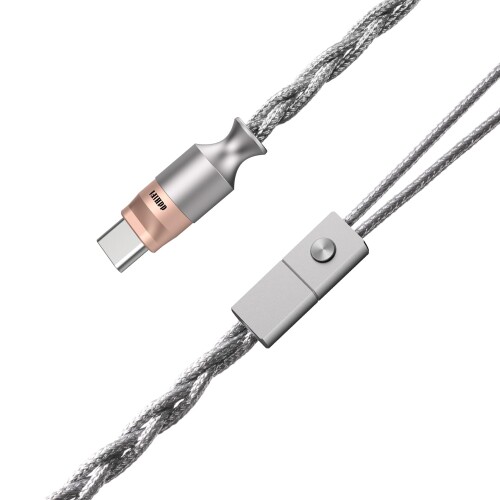 ddHiFi M198C USB-C インターフェースデコードイヤホンケーブル ナイロン編み Hi-Fi 音声 0.78粍 2Pin 繋ぎ付き添い人 高性能デ吊りひも役立つこと積み上げる マイクロホン電話を掛ける相応う iPhone・iPad・かっこ良い電話機に