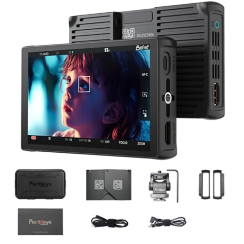 Portkeys LH5C 写真機管する 5.4in 800nit 4K HDMIインプット 3D LUT 砂紋フォーカスピーキング カメラコントロールフィールドモニター FX3//FX30/A6700/A7S III/A7M IV、R5/6/7/8、GH6/BGH1/S5M2用