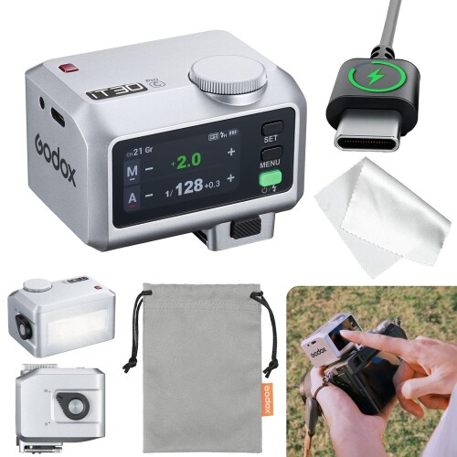 Godox iT30Pro C カメラフラッシュ iT30Pro-Cタッチ式カラースクリーン TTLカメラオンフラッシュ コンパクトながら高性能 560回フル発光 2.4G無線マスターとスレーブモードサポート S1/S2光制御