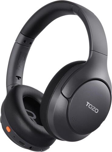 TOZO HT3 ワイヤレスノイズキャンセリングヘッドホン Hi-Res ハイレゾ対応 bluetooth (6.0) USB-C/AUX有線接続 マルチポイント 3Dオーディオ アクティブノイズキャンセリング 45dB低減 暖色系音質 カ