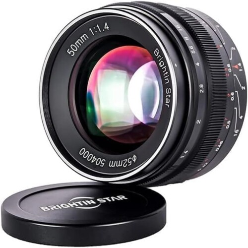 Brightin Star 50粍 F1.4 大差しわたし 標準尺度水晶体 MF 単興味の中心水晶体 パナソニック\u0026オリンパス M43マウントに相応う APS-C 鏡鑑受け答え用 パナソニック\u0026オリンパス 写真機 G7 GX85 GX9 G95 GH5 GH6 G100 G9 E-P1 E-P2 E-P3 E