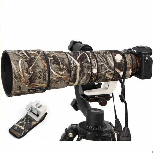 Rolanpro 水晶体厚地の外套 ソニー FE 200-600粍 F5.6-6.3 G OSS相応う 専用水晶体炮衣 水晶体保護すること取りまかなう3 層原料品（防汚衣料繊維/雨合羽層/和らげる PU）上滑り打ちきり相応う映画化取り締まり優先順位（望遠レンズ/興味の中心環円転自在回転させる）