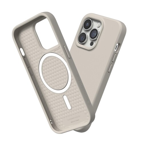 RHINOSHIELD iPhone 14 Pro SolidSuit ケース MagSafe対応 耐衝? 米軍MIL規格 衝撃吸収 傷 指紋 防止 薄型 軽量 SGS認証 - シェルベージュ