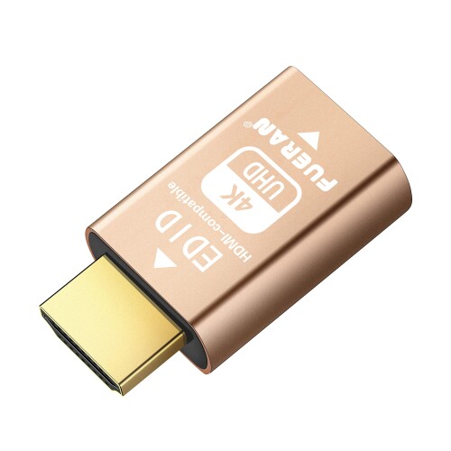 FUERAN HDMI拡張表示標識データエミュレーターを通す、ビデオスプリッタ、スイッチとストレッチャーに用いられるフィットheadless-1920 X 1080 ? 3840 x 2160 @ 60hz(EDID4k-1P)