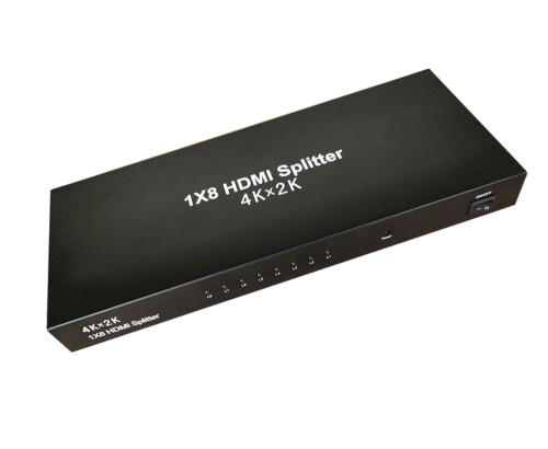 Hiro HDMI分かちあう器 見せびらかす分かちあう器 1インプット8最終生産物 ワット数取り替えっこ付き添い人 HDMIスプリッター 4K相応う HDMI Splitter HDMIさし画と音吐を同時に8画面最終生産物