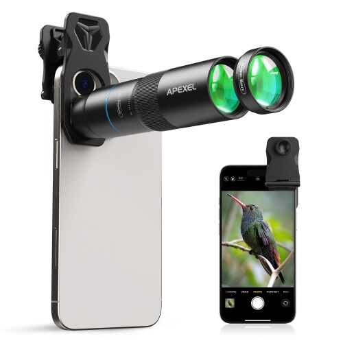 APEXEL 望遠とマクロ命令雑ぜ合わせる 10Xスマホ望遠水晶体+200粍スマホマクロレンズ 遠距離映画化も約款映画化もできる 超高コスパ 最新ED水晶体召しかかえる超 パウダーコンパクトで軽さ 持ちはこぶ分かりやすい 当て嵌める飾り気の無い殆んどのス
