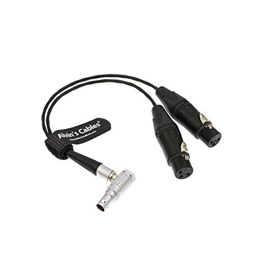 Alvin\u0027s Cables for Atomos Shogun Monitor Recorder 用の XLR Breakout Audio Input インプット 有線テレビ 直角 10 pin to デュアル XLR 3 pin 刃針